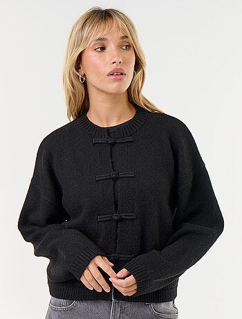 Gilet à manches longues avec boutonnage mandarin