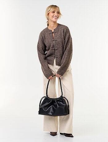 Gilet à manches longues avec boutonnage mandarin