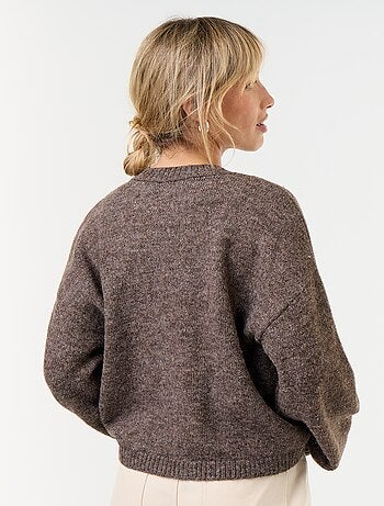 Gilet à manches longues avec boutonnage mandarin