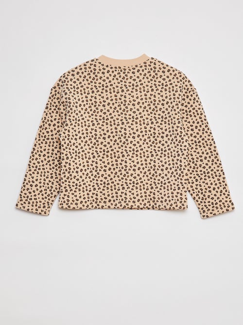 Gilet à manches longues avec ouverture pressions - Kiabi