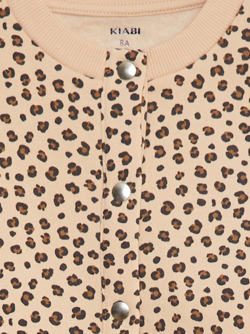 Gilet à manches longues avec ouverture pressions BEIGE - Kiabi