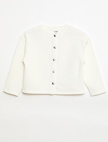 Gilet à manches longues avec ouverture pressions