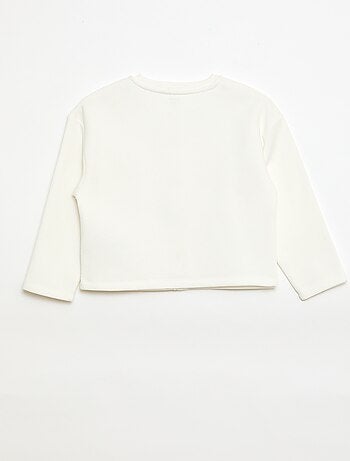 Gilet à manches longues avec ouverture pressions