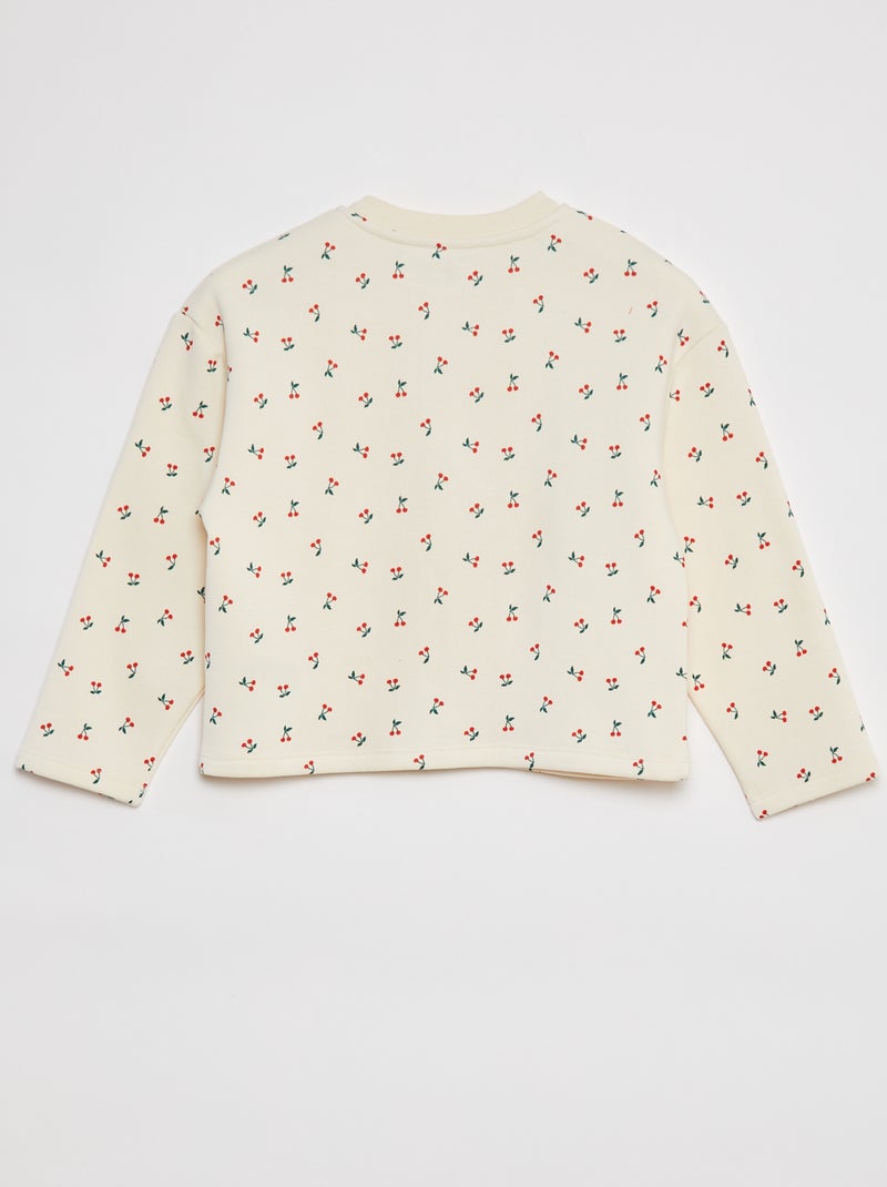Gilet à manches longues avec ouverture pressions BLANC - Kiabi