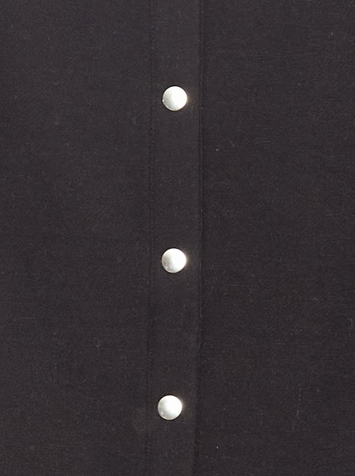 Gilet à manches longues avec ouverture pressions - Kiabi