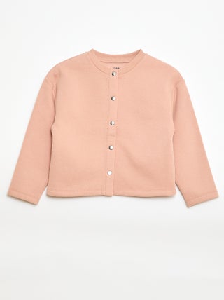 Gilet à manches longues avec ouverture pressions