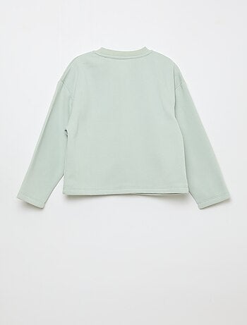 Gilet à manches longues avec ouverture pressions