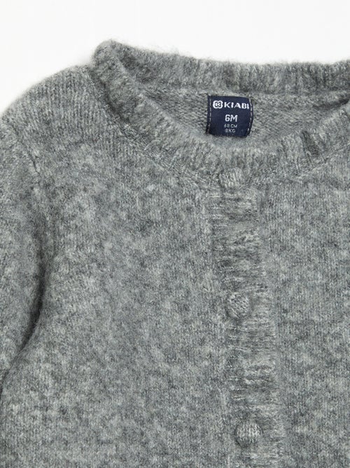 Gilet à manches longues avec volants - Kiabi