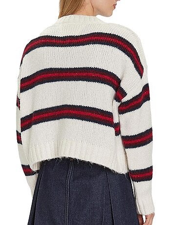 Gilet à Rayures Femme Tommy Hilfiger Tjw Badge Stripe