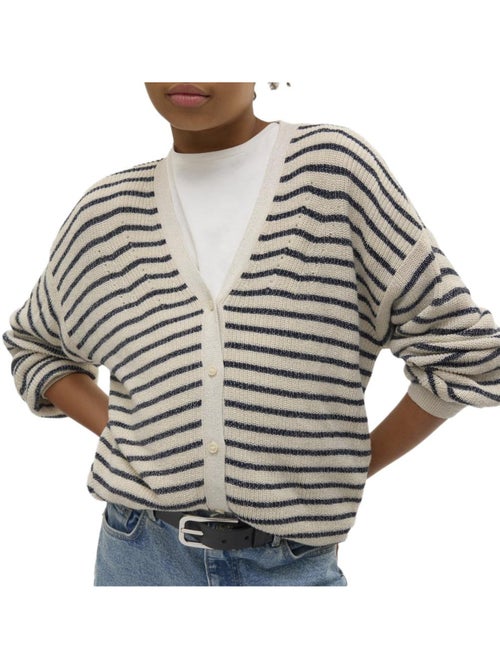 Gilet à Rayures Fille Vero Moda - Kiabi