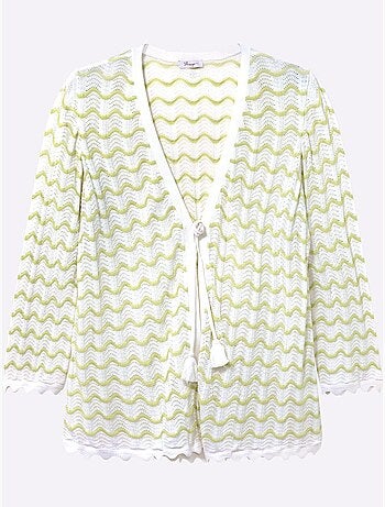 Gilet Ajouré - Taille Standard - Sheego