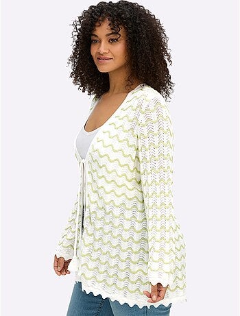 Gilet Ajouré - Taille Standard - Sheego