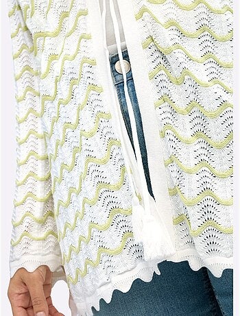 Gilet Ajouré - Taille Standard - Sheego