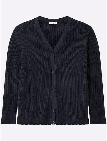 Gilet Ajouré - Taille Standard - Sheego