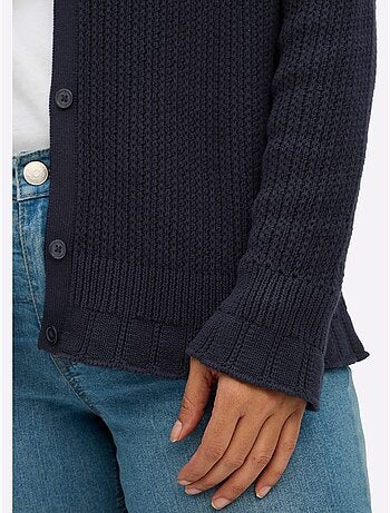 Gilet Ajouré - Taille Standard - Sheego