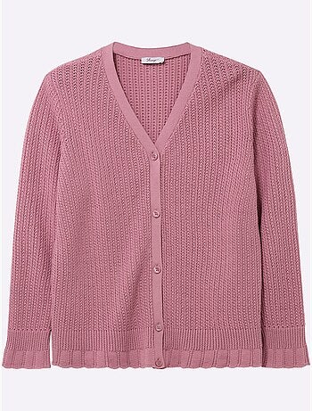 Gilet Ajouré - Taille Standard - Sheego