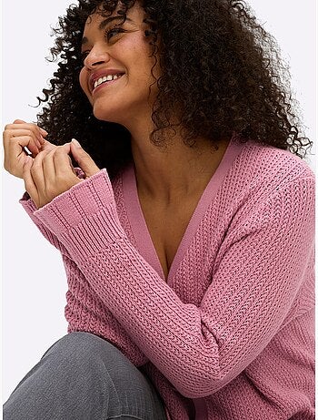 Gilet Ajouré - Taille Standard - Sheego