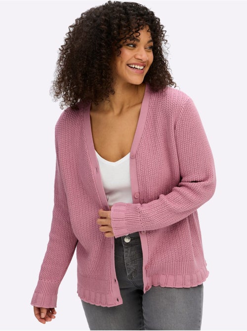 Gilet Ajouré - Taille Standard - Sheego - Kiabi