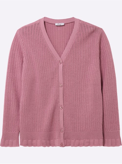 Gilet Ajouré - Taille Standard - Sheego - Kiabi