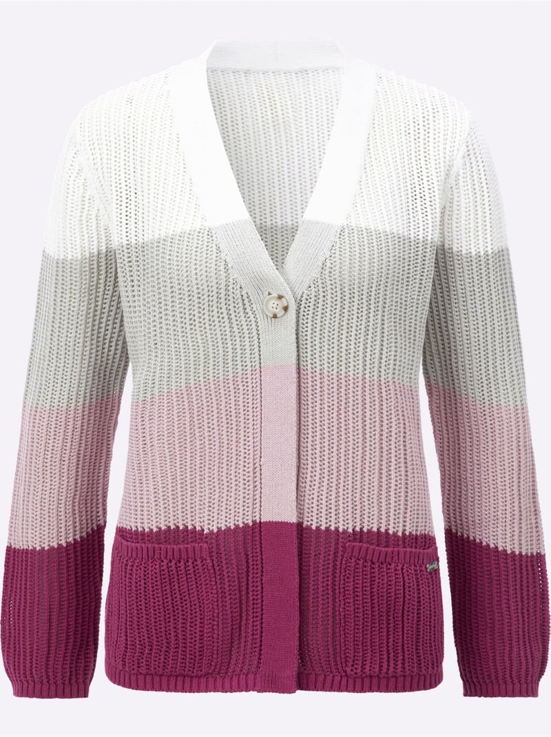 Gilet Ajouré Ajouré - Taille Standard - Witt Écru/Jaune - Kiabi