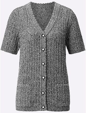Gilet Ajouré Fils Chinés - Taille Standard - Witt