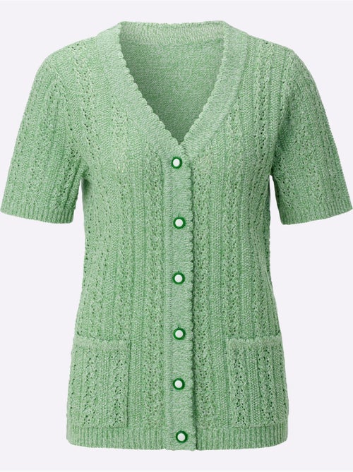 Gilet Ajouré Fils Chinés - Taille Standard - Witt - Kiabi