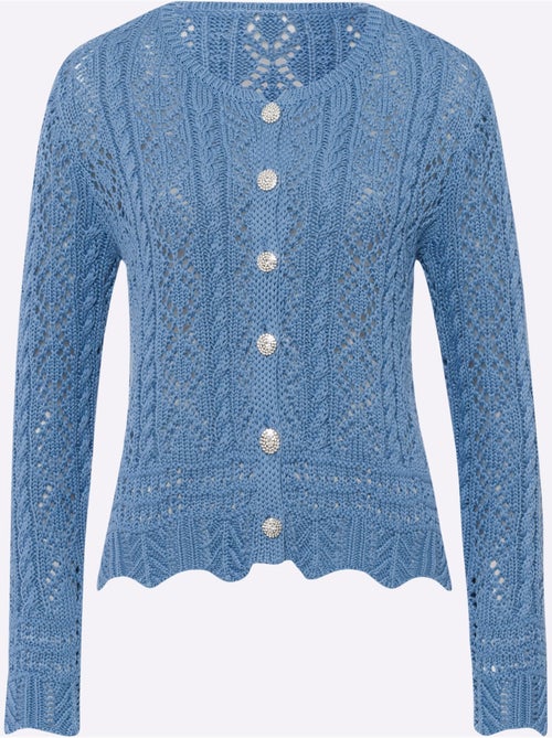 Gilet Ajouré Motif Ajouré Intégral - Taille Standard - Helline - Kiabi