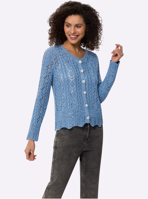 Gilet Ajouré Motif Ajouré Intégral - Taille Standard - Helline - Kiabi