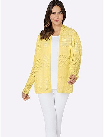Gilet Ajouré Motif Ajouré Intégral - Taille Standard - Moda Vilona