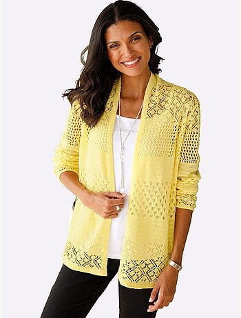 Gilet Ajouré Motif Ajouré Intégral - Taille Standard - Moda Vilona