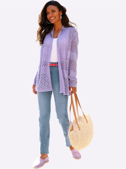 Gilet Ajouré Motif Ajouré Intégral - Taille Standard - Moda Vilona - Kiabi