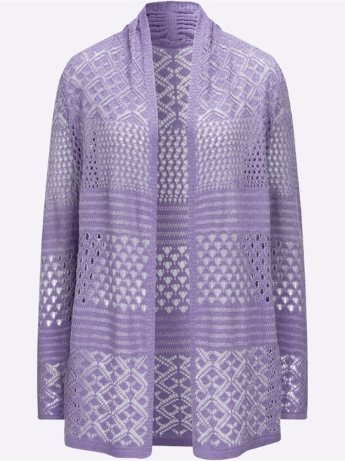Gilet Ajouré Motif Ajouré Intégral - Taille Standard - Moda Vilona - Kiabi