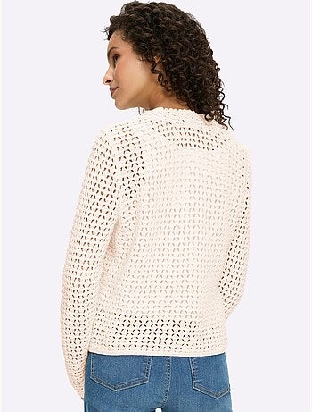 Gilet Ajouré Motif Ajouré Léger - Taille Standard - Helline