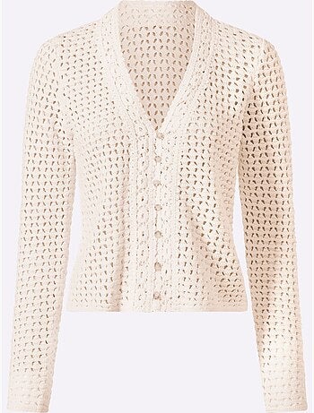 Gilet Ajouré Motif Ajouré Léger - Taille Standard - Helline