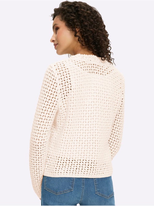 Gilet Ajouré Motif Ajouré Léger - Taille Standard - Helline - Kiabi Gilet Ajouré Motif Ajouré Léger - Taille Standard - Helline - Kiabi