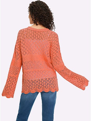 Gilet Ajouré Motif Ajouré Léger - Taille Standard - Helline