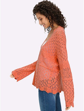 Gilet Ajouré Motif Ajouré Léger - Taille Standard - Helline