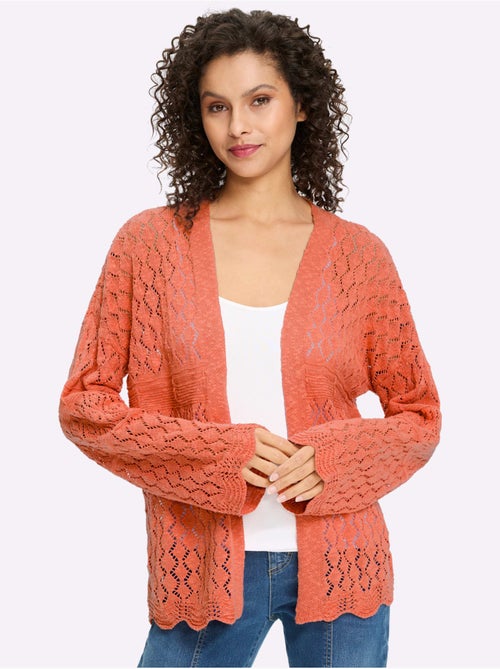 Gilet Ajouré Motif Ajouré Léger - Taille Standard - Helline - Kiabi Gilet Ajouré Motif Ajouré Léger - Taille Standard - Helline - Kiabi