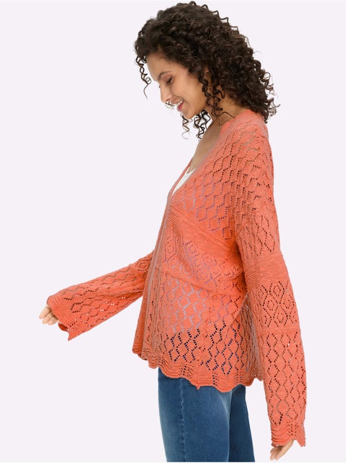 Gilet Ajouré Motif Ajouré Léger - Taille Standard - Helline - Kiabi Gilet Ajouré Motif Ajouré Léger - Taille Standard - Helline - Kiabi