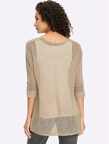 Gilet ajouré motif ajouré léger - taille standard - helline