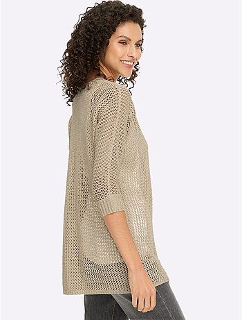 Gilet ajouré motif ajouré léger - taille standard - helline