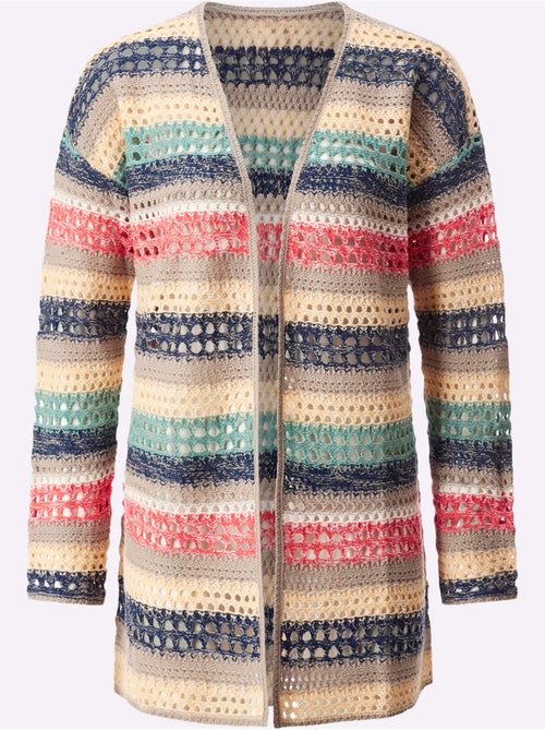Gilet Ajouré Motif Ajouré Léger - Taille Standard - Moda Vilona - Kiabi