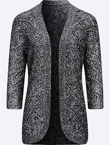 Gilet Ajouré Motif Ajouré Léger - Taille Standard - Moda Vilona