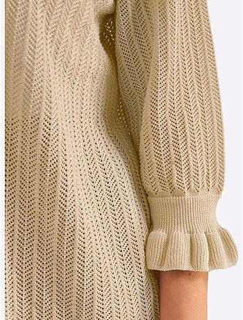 Gilet Ajouré Motif Ajouré Léger - Taille Standard - Sheego
