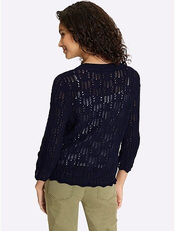 Gilet ajouré pur coton - taille standard - helline