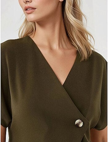 Gilet ajusté à col en V
