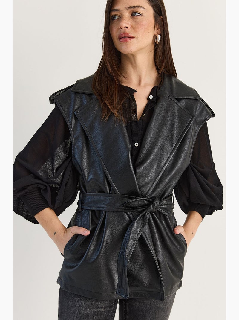 Gilet ajusté lucci Noir - Kiabi