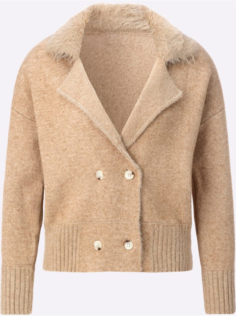 Gilet Alternative Idéale Au Blazer - Taille Standard - Helline Beige chiné - Kiabi