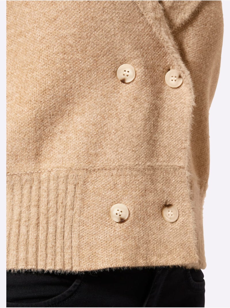 Gilet Alternative Idéale Au Blazer - Taille Standard - Helline Beige chiné - Kiabi