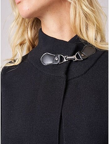 Gilet ample femme fermeture agrafes 'deeluxe'